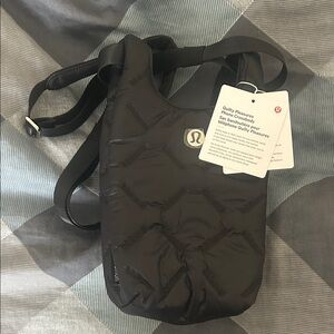 Lululemon Black Quilted Backpack
